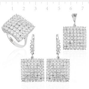 GUMUSH 925 Zirkon Tasli Set | SET47185015