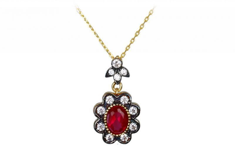 Altın Hürrem Sultan Kolye Kly00113  Melis Gold
