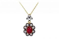 Altın Hürrem Sultan Kolye Kly00113  Melis Gold