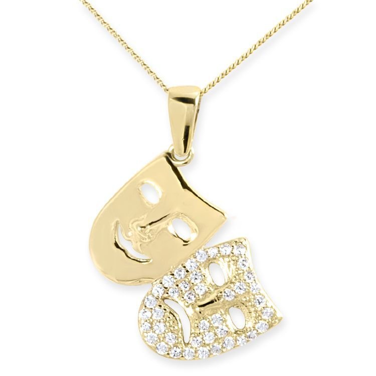 Myra Gold 14 Ayar Altın Maske Kolye