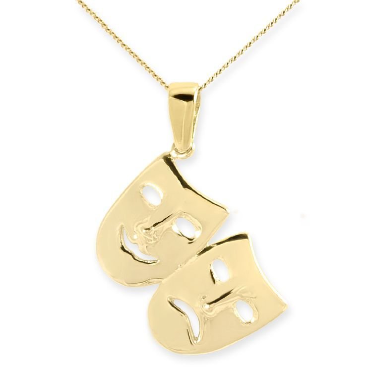 Myra Gold 14 Ayar Altın Maske Kolye