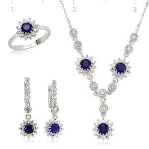 GUMUSH 925 Zirkon Taşlı Damla Set | ST0660005