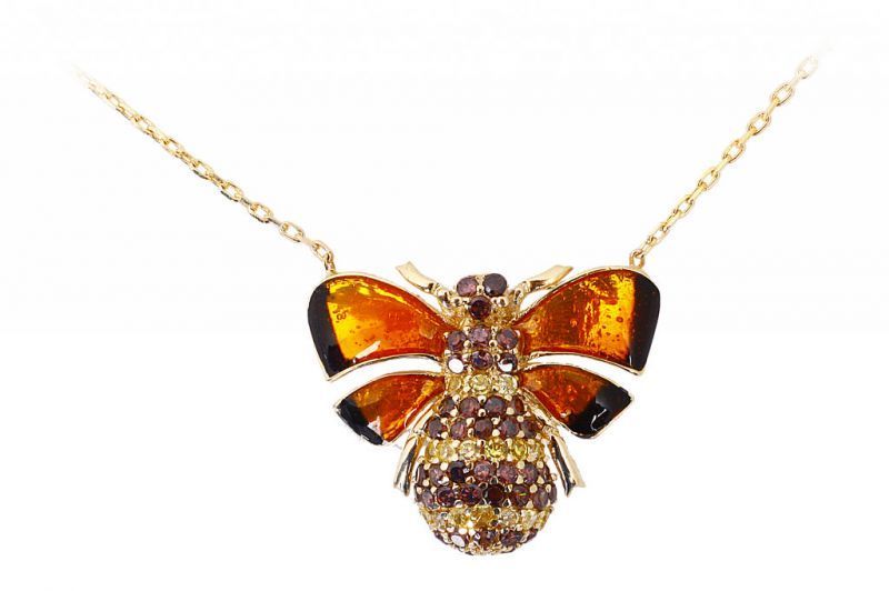 Altın Arı Kolye Kly00118 Melis Gold