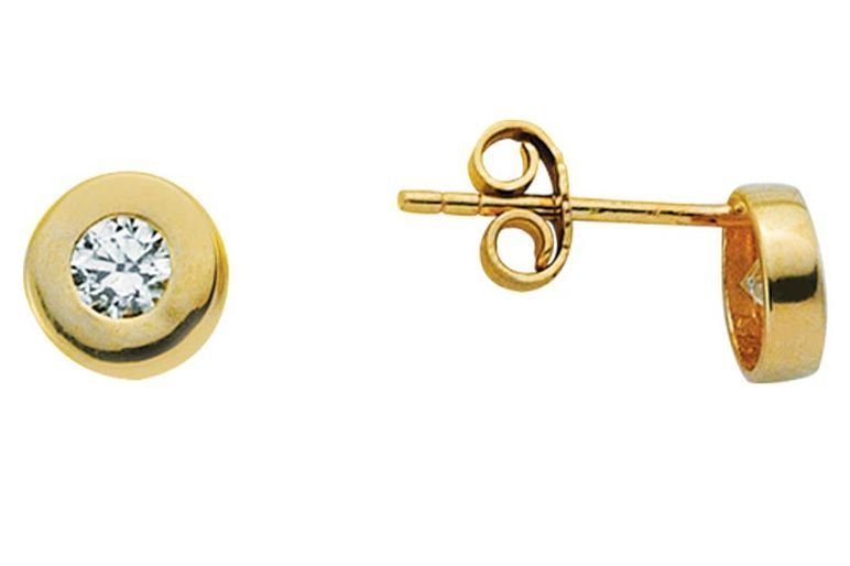 Altın Taşlı Küpe Kp000064 Melis Gold