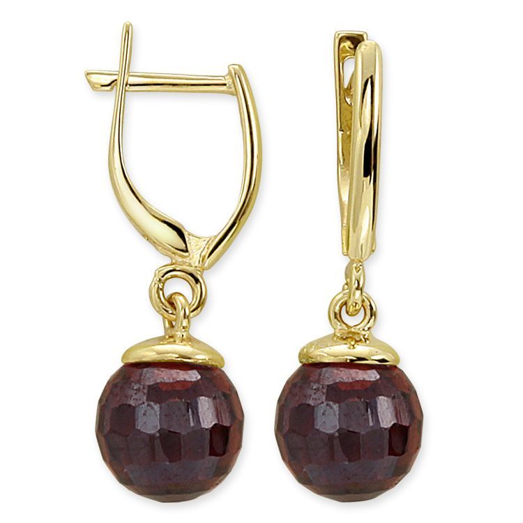 Myra Gold Altın Garnet Taşlı Fantazi Küpe