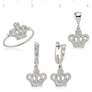 GUMUSHZirkon Taşlı Rodyum Kaplama Kardinal Set | SET47066151
