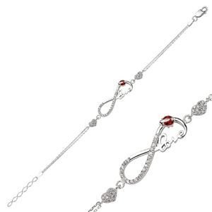 GUMUSH 925 Kalpli Sonsuzluk Love Bileklik | BR0460136