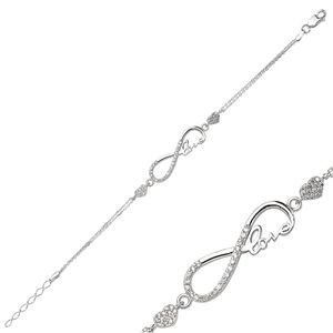 GUMUSH 925 Kalpli Sonsuzluk Love Bileklik | BR0460140