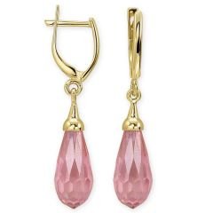Myra Gold 14 K Pembe Taşlı Fantazi Küpe
