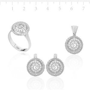 GUMUSH 925 Zirkon Taslı Gümüş Set | SET47138372