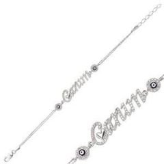 GUMUSH 925 Nazar Boncuklu Canım Bileklik | BR0460144
