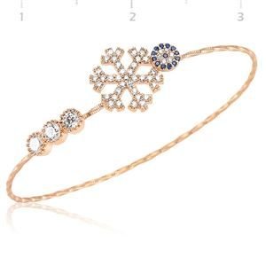 GUMUSH 925 Nazar Boncuklu Kartanesi Bilezik | BR0570005