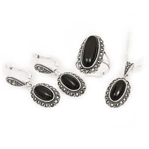 GUMUSH 925  Markazit Taşlı Set | SET08051262