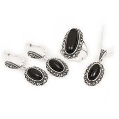 GUMUSH 925  Markazit Taşlı Set | SET08051262
