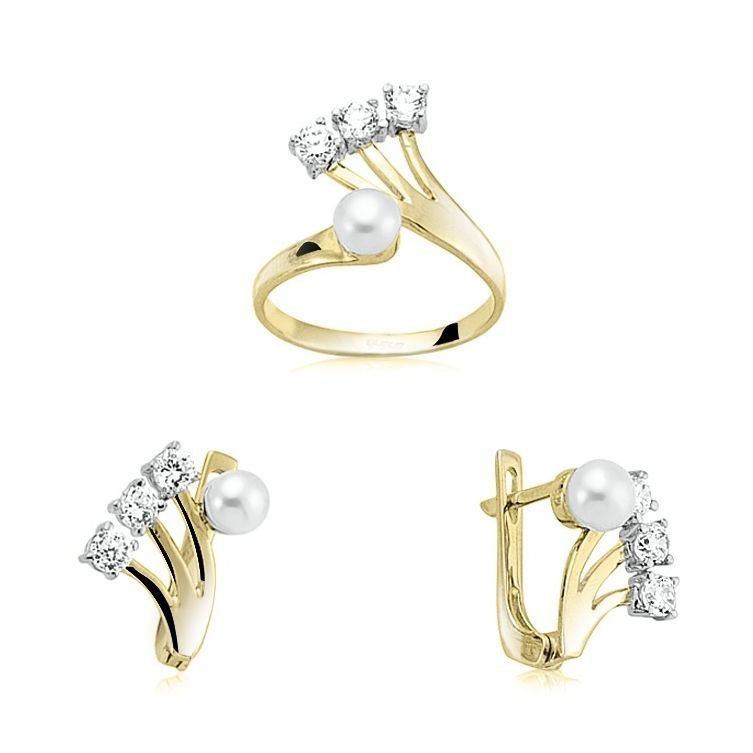 Myra Gold İnci Set