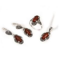 GUMUSH 925  Markazit Taşlı Set | SET08051271