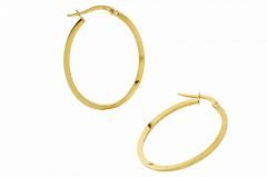 Altın İtalyan Halka Küpe Kp000035  Melis Gold