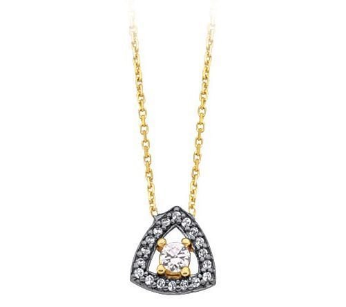 Altın Taşlı Kolye Kly00376 Melis Gold