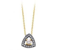 Altın Taşlı Kolye Kly00376 Melis Gold