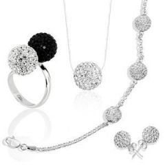 GUMUSH 925 Swarovski Taslı Kartopu Seti | SET22185006