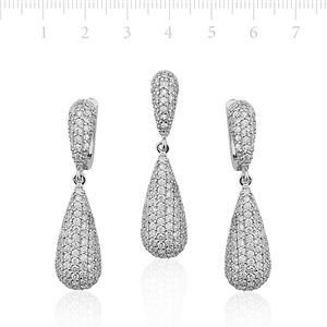 GUMUSH 925 Zirkon Taslı Gümüş Set | SET47111004