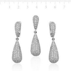 GUMUSH 925 Zirkon Taslı Gümüş Set | SET47111004