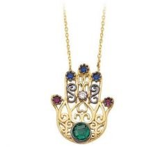 Altın Hz.Fatma'nın Eli Kolye Kly00384 Melis Gold