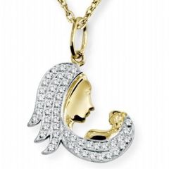 Myra Gold 14 Ayar Altın Anne Çocuk Kolye