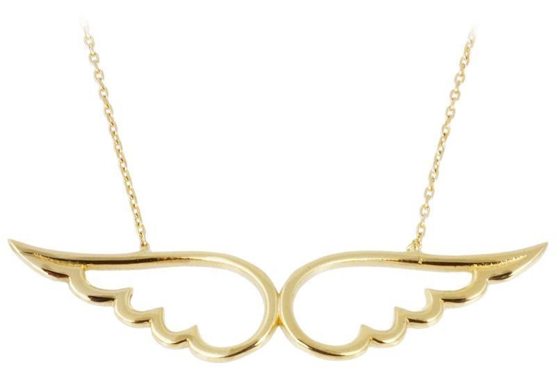 Altın Feriha Melek Kanadı Kolye Kly00137 Melis Gold