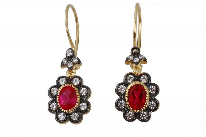 Altın Hürrem Sultan Küpe Kp000039 Melis Gold