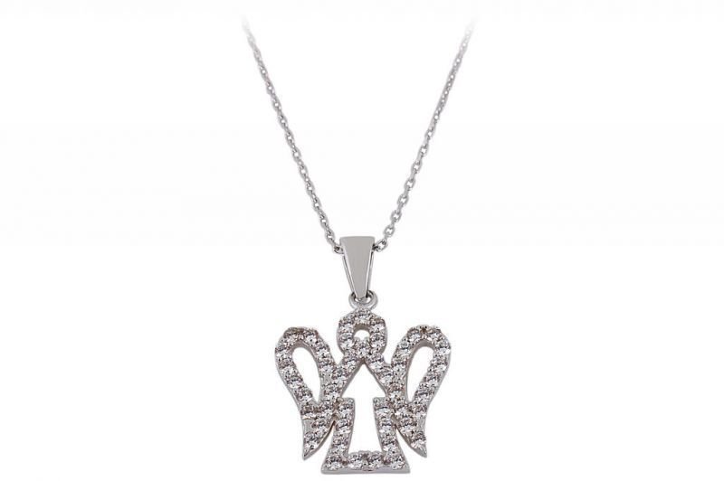 Altın Melek Kanatlı Kolye Kly00143 Melis Gold