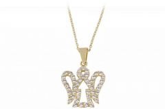 Altın Melek Kanatlı Kolye Kly00144 Melis Gold