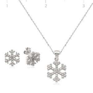 GUMUSH 925 Zirkon Taşlı Kartanesi Set | ST1480002