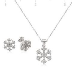 GUMUSH 925 Zirkon Taşlı Kartanesi Set | ST1480002