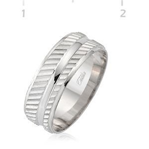 GUMUSH 925  Gümüş Rodyumlu Alyans | WRG101104