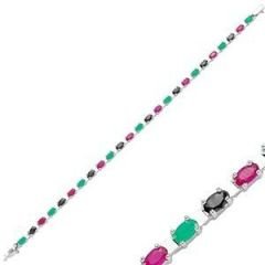 GUMUSH 925 Zirkon Taşlı Suyolu Bileklik | BR0470256