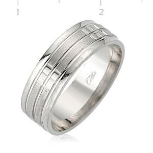 GUMUSH 925  Gümüş Rodyumlu Alyans | WRG101113