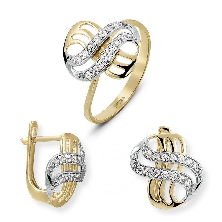 Myra Gold Zirkon Taşlı 14 Ayar Altın Takım