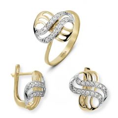 Myra Gold Zirkon Taşlı 14 Ayar Altın Takım