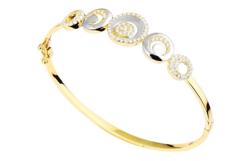 Altın Taşlı Bilezik Blz200126 Melis Gold