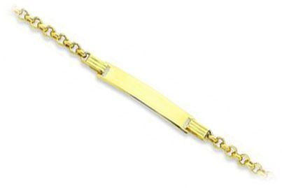 Çocuk Künyesi Altın Bileklik CK00003 Melis Gold