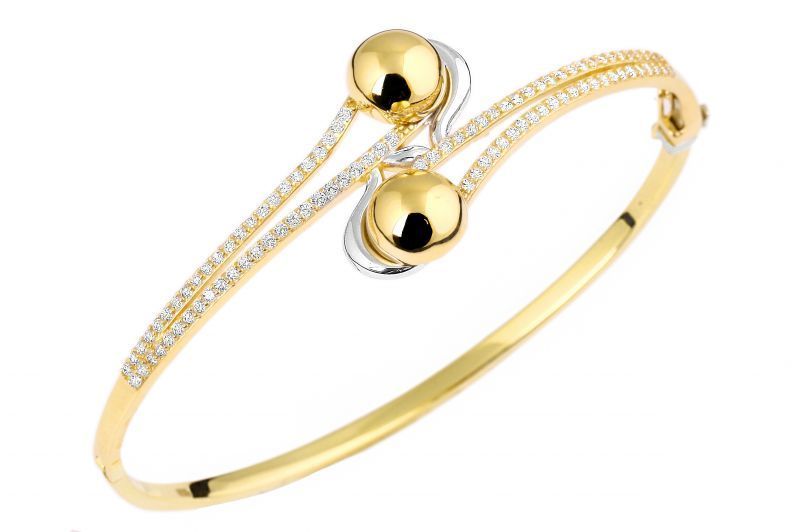 Altın Taşlı Bilezik Blz200127 Melis Gold