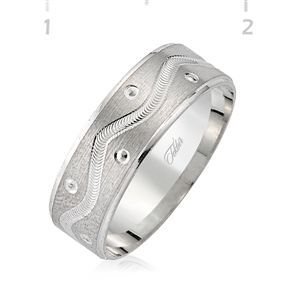 GUMUSH 925  Gümüş Rodyumlu Alyans | WRG101124