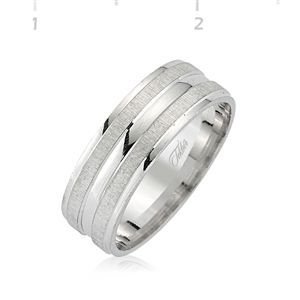 GUMUSH 925  Gümüş Rodyumlu Alyans | WRG101127