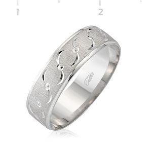GUMUSH 925  Gümüş Rodyumlu Alyans | WRG101128
