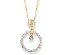 Altın Taşlı Kolye Kly00393 Melis Gold