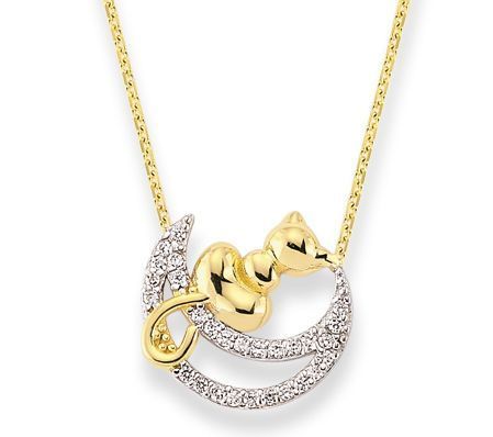 Altın Taşlı Kolye Kly00394 Melis Gold