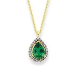 Altın Taşlı Kolye Kly00396 Melis Gold