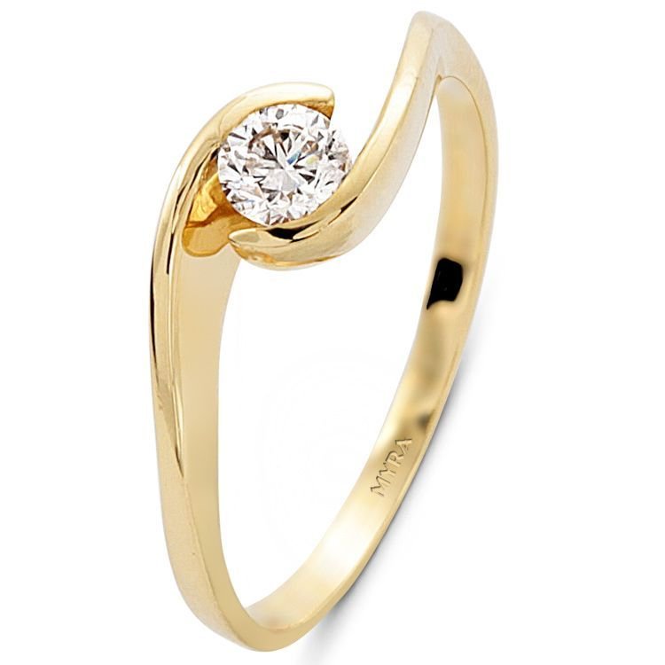 Myra Gold 0.27 Ct. 14 Ayar Altın Tektaş Yüzük