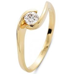 Myra Gold 0.27 Ct. 14 Ayar Altın Tektaş Yüzük